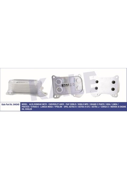 Yağ Soğutucusu Astra H-Corsa D-Doblo-Lınea-Grande Punto 1.3 Dmtj Z13DTH