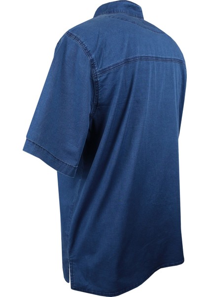 Erkek Büyük Beden 120 KILO-178 Kilo Arası Için Uygun Kısa Kol Kot Gömlek Dekons Deepblue modelleri