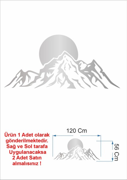 Dağ Kamp Offroad Adventure Karavan Araba Oto Sticker 00024 fırsatları