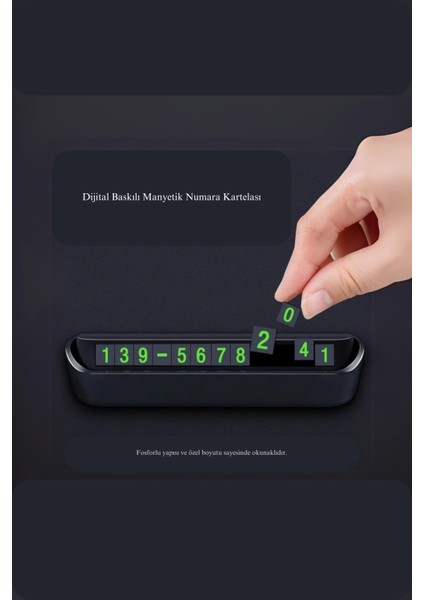 Açılıp Kapanan Manyetik Fosforlu Otomobil Araç Park Numaratör fırsatları