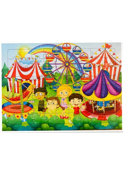 72'şer Parça 28 x 39 cm +5 Yaş Çocuk Puzzle Seti (4 Adet)