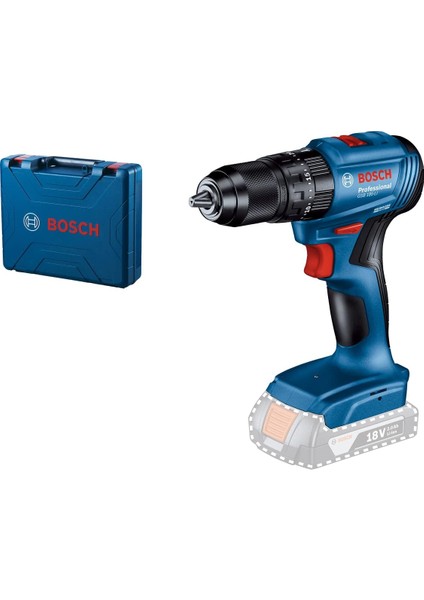 Professional Gsb 185-LI Akülü Darbeli Delme Vidalama Makinesi (18 Volt, Solo, Yumuşak/sert Tork: 21/50 Nm; Plastik Çanta)
