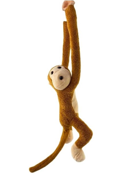 Yapışan Oyun ve Uyku Arkadaşı Peluş Maymun Oyuncak Sarılan Maymun(Kahverengi)