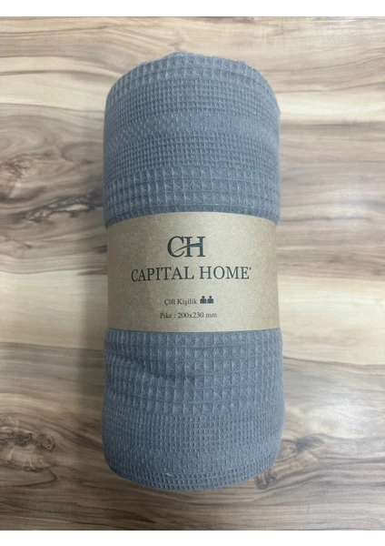 Capital Home Yazlık  Pike Çift Kişilik ANTRASİT