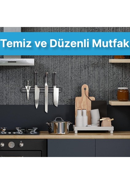 Güçlü Mıknatıslı Paslanmaz Mutfak Duvar Bıçak Askısı Standı - 55 cm fırsatları