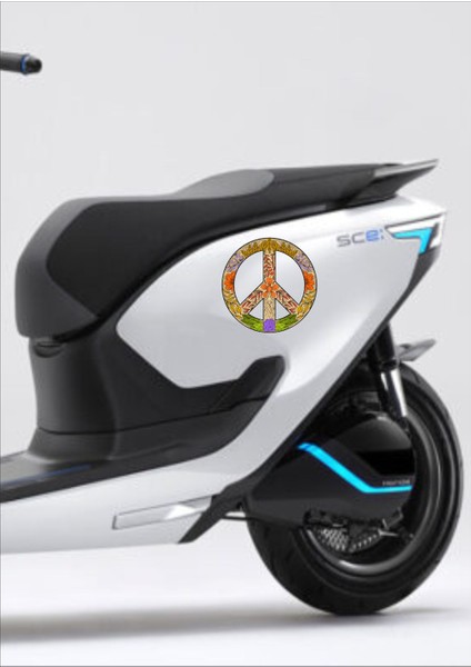 Peace Barış Işareti Araba Oto Motosiklet Sticker 00037