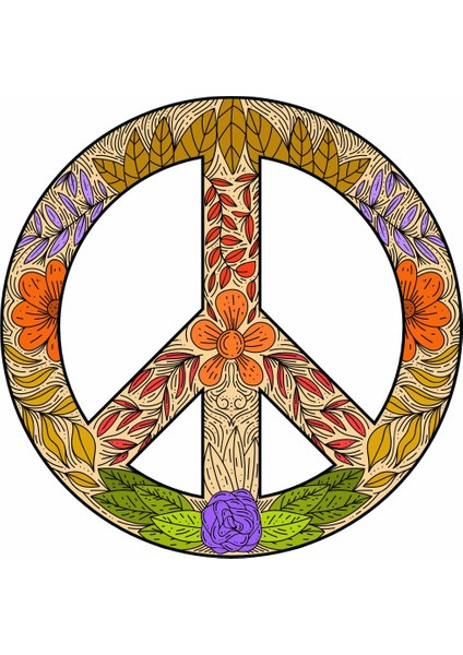 Peace Barış Işareti Araba Oto Motosiklet Sticker 00037
