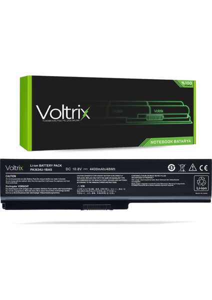 Toshiba Satellite C655-1C8, C655-16C Uyumlu Notebook Batarya - Pil