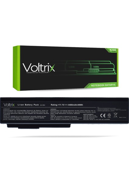 Asus N61-A1, N61JQ, N61JQ-160DV Uyumlu Notebook Batarya - Pil