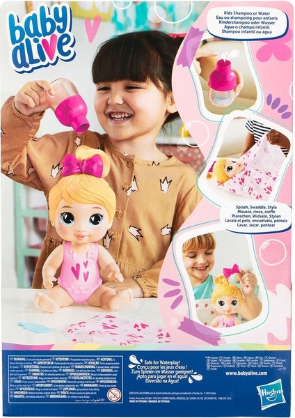 F9119 Baby Alive Şampuan Sevgisi Sarışın Bebek +3 Yaş