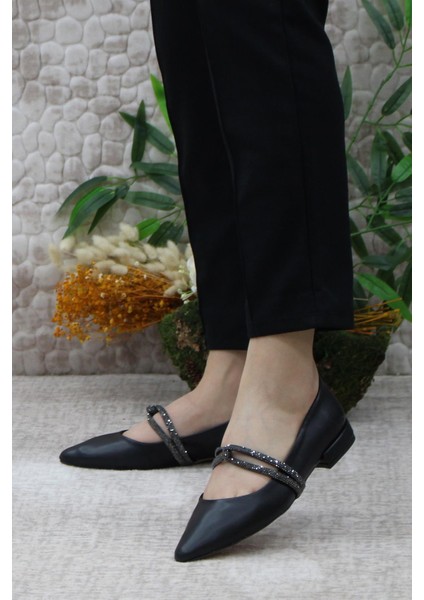 61-02 Fashion Taşlı Kadın Babet fırsatları