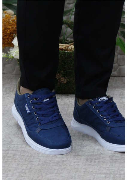 Dks 2038 Mavi Hafif Rahat Keten Sneaker Erkek Ayakkabı fiyatları