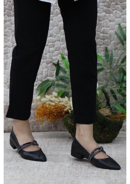 61-02 Fashion Taşlı Kadın Babet modelleri