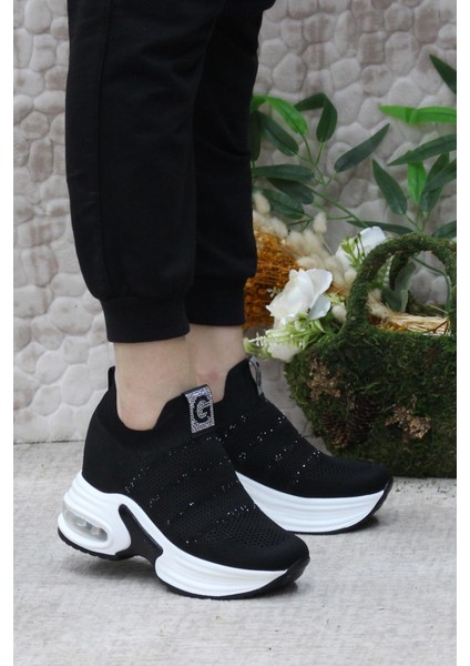 Fort24Y300-4 Anatomik Ürün Gizli Dolgu Topuk Sneaker Kadın Ayakkabı