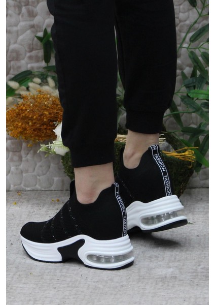Fort24Y300-4 Anatomik Ürün Gizli Dolgu Topuk Sneaker Kadın Ayakkabı