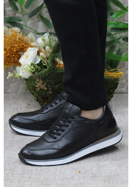 1216 Siyah Casual Rahat Deri Erkek Ayakkabı modelleri