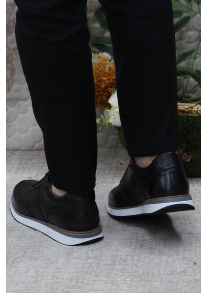 1216 Siyah Casual Rahat Deri Erkek Ayakkabı fırsatları