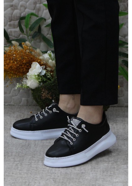 Gnd 32604 Siyah Beyaz Comfort Hafif Rahat Günlük Kadın Ayakkabı modelleri