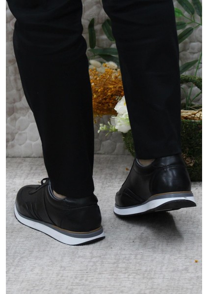 1217 Siyah Casual Rahat Deri Erkek Ayakkabı fırsatları