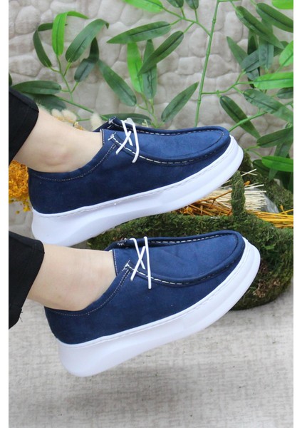 Gnd 32600 Lacivert Süet Comfort Hafif Rahat Günlük Kadın Ayakkabı indirimleri