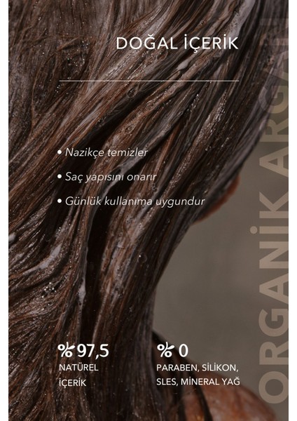 Yoğun Canlandırıcı Saç Şampuanı Organik Argan Nemlendirici Güçlendirici Onarıcı 250 ml / Hair Shampoo Argana modelleri