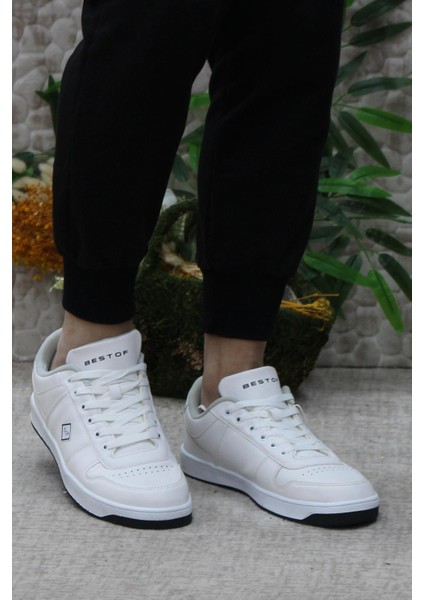 0512 Beyaz Rahat Esnek Sneaker Erkek Spor Ayakkabı fiyatları