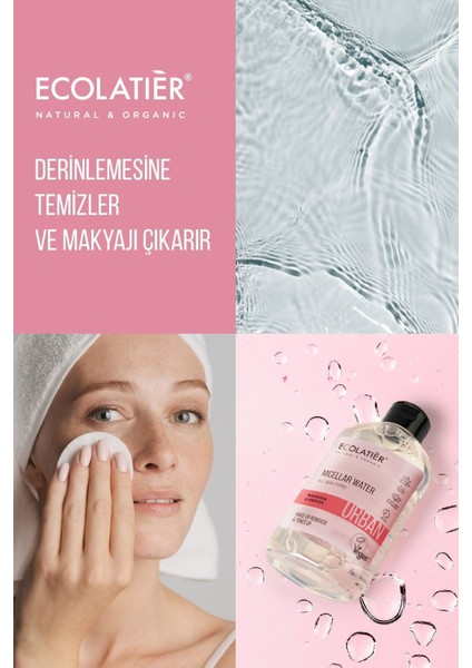 Makyaj Temizleme Micellar Suyu Nemlendirici % 99 Doğal Tüm Ciltler İçin, 400 ml