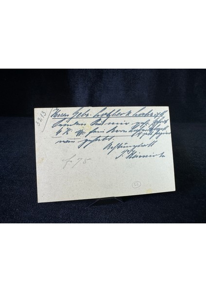 Antiye 1919 Yılından Almanya Germania Pullu 2 1/2 Pfennig ve Germania 7 1/2 Pfennig Kendinden Pullu Postakartı