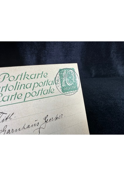 Isviçre Antiye 1924 Yıılında Postadan Geçmiş Helvetia