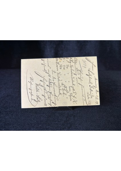 Antiye 1918 Yılından Almanya Germania 7 1/2 Pfennig Kendinden Pullu Post Kartı Postadan Geçmiş