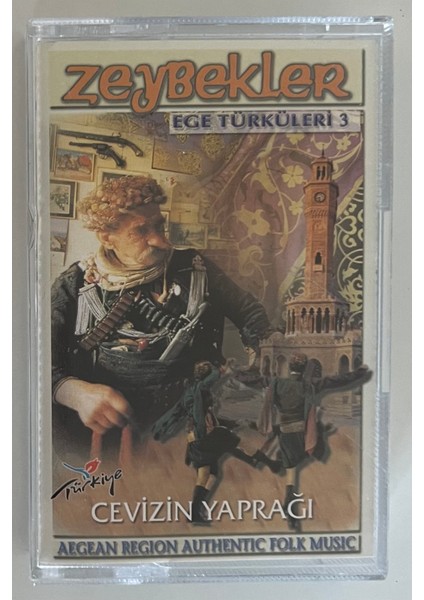 Ege Türküleri 3 Zeybekler Kaset (Orjnal Dönem Baskı Kaset)