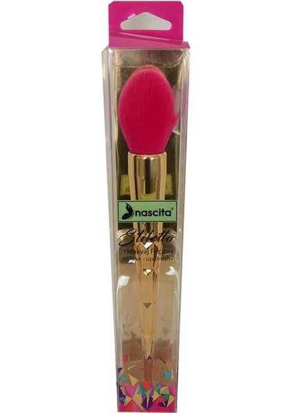 LISINYA214 Profesyonel Stiletto Allık ve Pudra Makyaj Fırçası - 242 Blush And Powder Brush