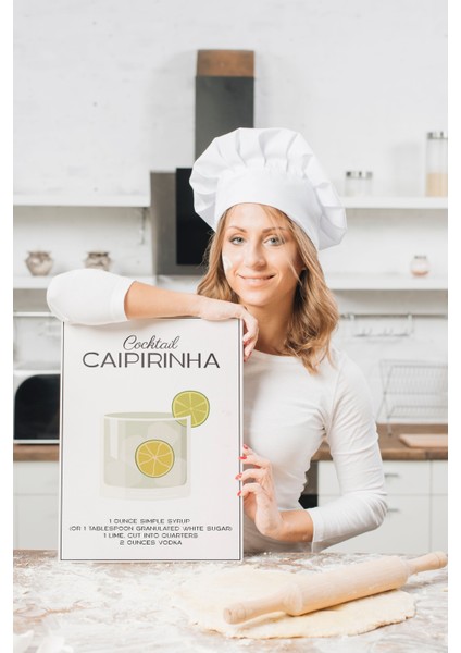 Caipirinha Kokteyl Minimalist Kanvas Tablo - Cafe Dekor - Salon Mutfak Için Duvar Dekoru modelleri