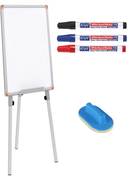 Yazı Tahtası 50X70 PAN092 Silgi ve Kraf Beyaz Tahta Kalemi Set