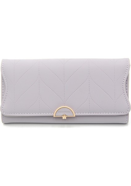 Şık Küçük Taze Tokalı Kadın Uzun Cüzdan (Yurt Dışından)