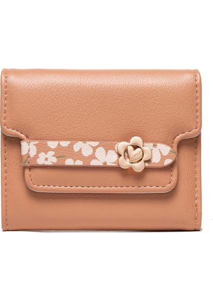 Küçük Taze Baskılı Tokalı Cüzdan (Yurt Dışından)