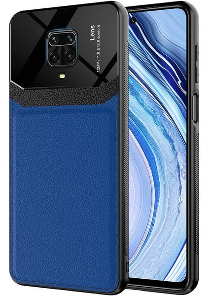 Kilifone - Xiaomi Redmi Note 9s Uyumlu Kılıf ​deri Görünümlü Parlak Mika Tasarımlı Emiks Kapak