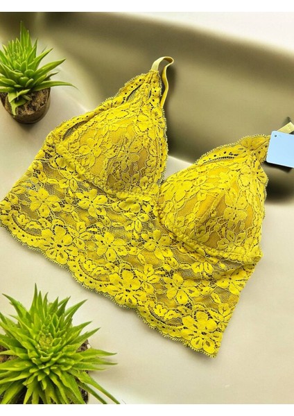 Tekli Sarı Üst Bralet
