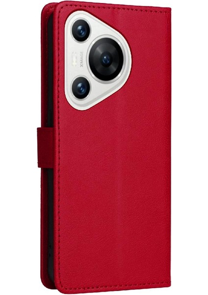 Kart Yuvası Klasik Düz Renk Iş Telefonu ile Huawei P70 Için Flip Case (Yurt Dışından)