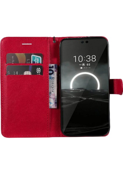 Kart Yuvası Klasik Düz Renk Iş Telefonu ile Huawei P70 Için Flip Case (Yurt Dışından)