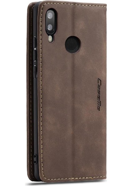 Huawei P20 Lite Için Flip Case Vintage Pu Deri Cüzdan Flip Folio Kitap (Yurt Dışından)