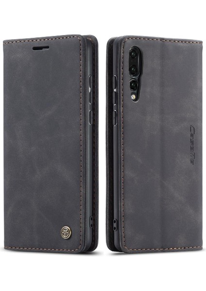 Huawei P20 Pro Için Flip Case Vintage Pu Deri Cüzdan Flip Folio Kitap (Yurt Dışından)