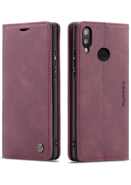 Huawei P20 Lite Için Flip Case Vintage Pu Deri Cüzdan Flip Folio Kitap (Yurt Dışından)