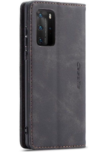 Huawei P40 Pro Flip Folio Kitap Kılıf Için Flip Case Kart Yuvası Kickstand Pu (Yurt Dışından) modelleri