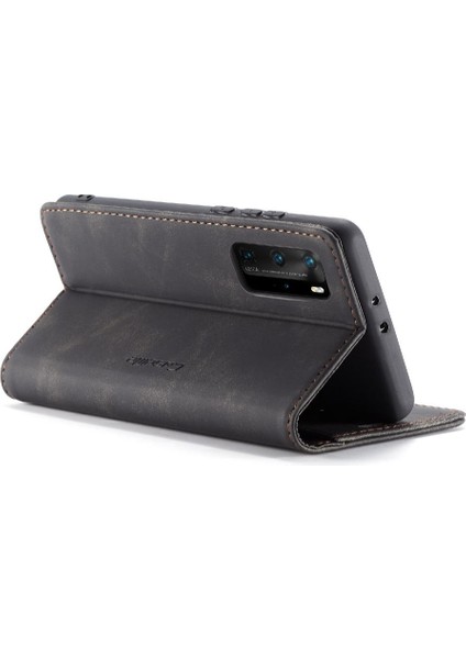 Huawei P40 Pro Flip Folio Kitap Kılıf Için Flip Case Kart Yuvası Kickstand Pu (Yurt Dışından) fırsatları