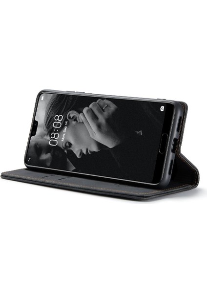 Huawei P20 Pro Için Flip Case Vintage Pu Deri Cüzdan Flip Folio Kitap (Yurt Dışından) fırsatları