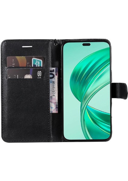 Kart Yuvası ile Onur X8B Için Flip Case Yüksek Kalite Deri Klasik Katı (Yurt Dışından) fırsatları