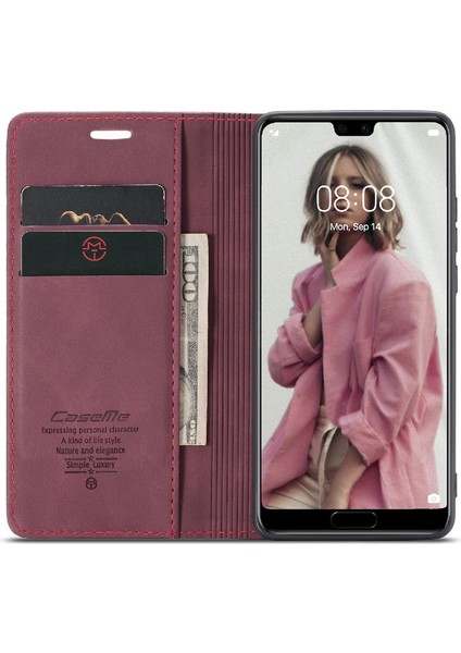 Huawei P20 Pro Için Flip Case Vintage Pu Deri Cüzdan Flip Folio Kitap (Yurt Dışından) fırsatları