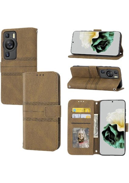 Huawei Huawei Manyetik Kapatma Kickstand Cüzdan Kılıf Pu Için Flip Case (Yurt Dışından)