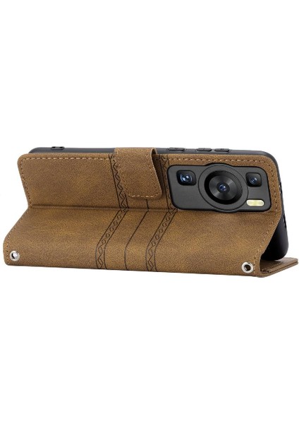 Huawei Huawei Manyetik Kapatma Kickstand Cüzdan Kılıf Pu Için Flip Case (Yurt Dışından)